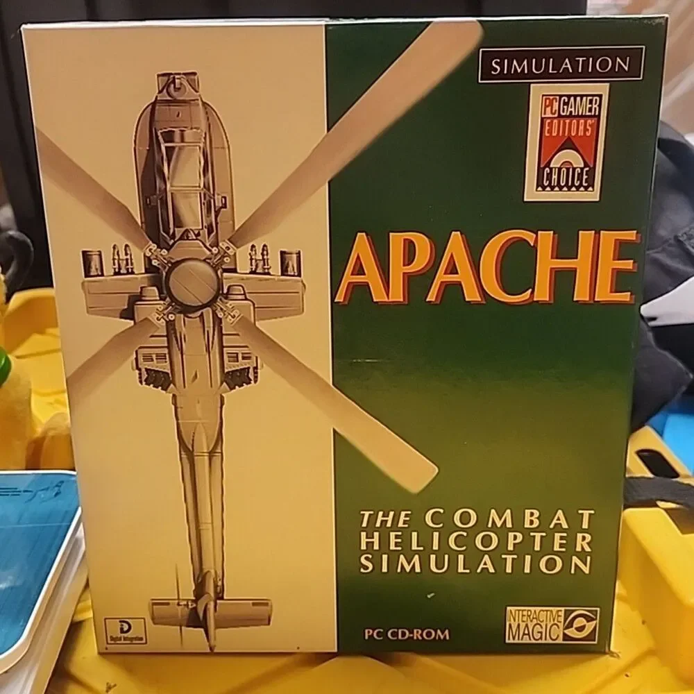 Apache The Combat Helicopter Simulator PC CD-ROM Big Box Complete
